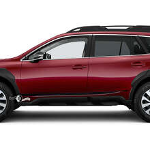 Kit de décalcomanies en vinyle avec bandes latérales à contour net pour Subaru Outback_2