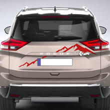 Montagnes Nissan Rogue Pare-chocs arrière Vinyl Decal Autocollant Graphique
 3