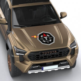 Autocollant de décalcomanie de logo de capot de Toyota Tacoma Trailhunter 2024
 1