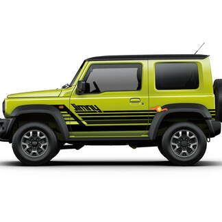 Suzuki JIMNY Retro Stripes Portes latérales autocollant graphique
