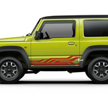 Suzuki JIMNY Geometry Side Stripes Portes autocollant graphique
 2