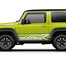 Suzuki JIMNY Geometry Side Stripes Portes autocollant graphique
 3