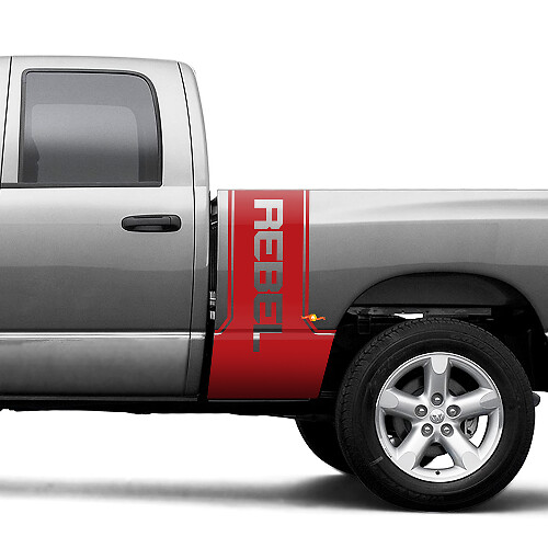 Autocollant Bande Graphique Lettrage Rebel Arrière Latéral Pour Dodge Ram Power Wagon