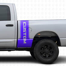 Kit de Déco Vinyle Bande Latérale Arrière CastomLettering pour Dodge Ram Power Wagon_2