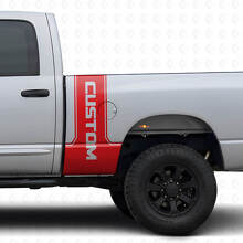 Kit de Déco Vinyle Bande Latérale Arrière CastomLettering pour Dodge Ram Power Wagon_4