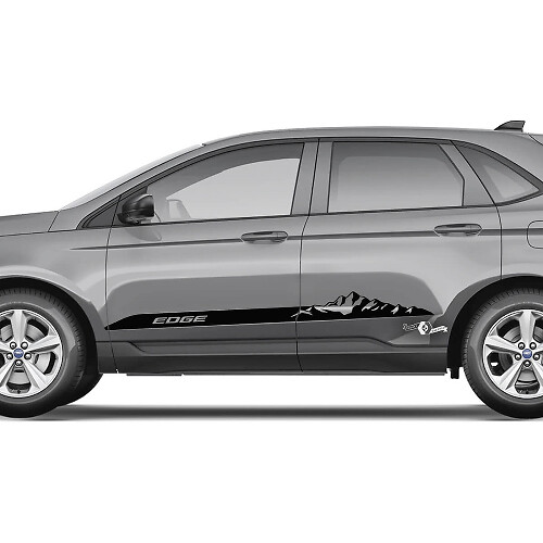 2x Side Mountains Ford Edge Doors Vinyl Stripes corps décalque vinyle graphique autocollant
