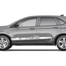 2x Side Mountains Ford Edge Doors Vinyl Stripes corps décalque vinyle graphique autocollant 3
 3