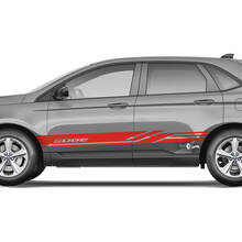 2x Côté Ford Edge Portes Vinyl Racing Stripes corps décalcomanie vinyle graphique autocollant
 2