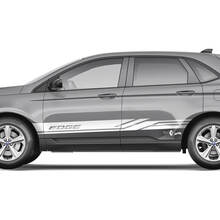 2x Côté Ford Edge Portes Vinyl Racing Stripes corps décalcomanie vinyle graphique autocollant
 3