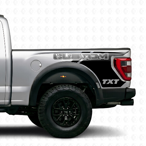 Autocollants en vinyle style Raptor pour garde-boue arrière Musclecar F-150