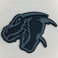 Badge 3D Badges d'aile Emblème TRX Dinosaure Dodge
 3