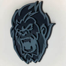 Badge 3D Angry Yeti Sasquatch, emblème de badges d'aile
 2