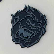 Badge 3D Angry Yeti Sasquatch, emblème de badges d'aile
 4