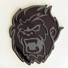 Badge 3D Angry Yeti Sasquatch, emblème de badges d'aile
 5