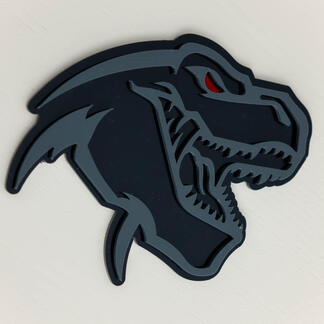 Badge 3D Badges Fender Emblème TRX Dinosaure Dodge Yeux Rouges
