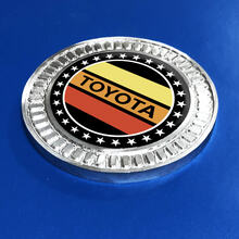 Badge 3D Toyota Vintage Stars TRD, emblème en métal et aluminium
 2