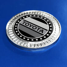 Badge 3D Toyota Vintage Stars TRD, emblème en métal et aluminium
 2