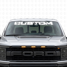 Autocollant en vinyle avec lettrage personnalisé pour pare-brise de muscle car et camion _6