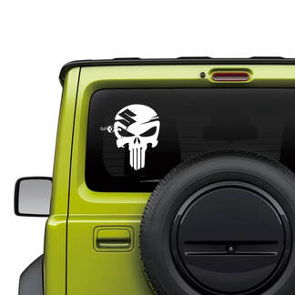 Graphiques d’autocollant de décalcomanie de Punisher de fenêtre arrière de Suzuki JIMNY
 1