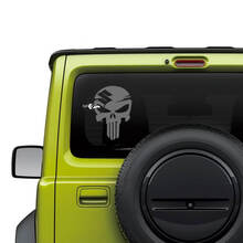 Graphiques d’autocollant de décalcomanie de Punisher de fenêtre arrière de Suzuki JIMNY
 3