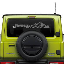 Décalcomanie Lettrage Montagnes Pour Vitre Arrière Suzuki JIMNY 3