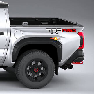 Paire TRD Pro Tacoma Toyota Racing Development Lit Côté Camion Autocollants Autocollants 3 Couleurs

