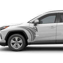 Kit d’autocollants graphiques tribaux avant latéraux pour autocollants en vinyle Toyota RAV4
 3