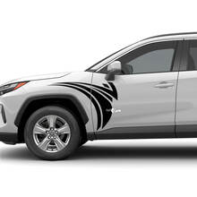 Kit d’autocollants graphiques tribaux avant latéraux pour autocollants en vinyle Toyota RAV4
 5