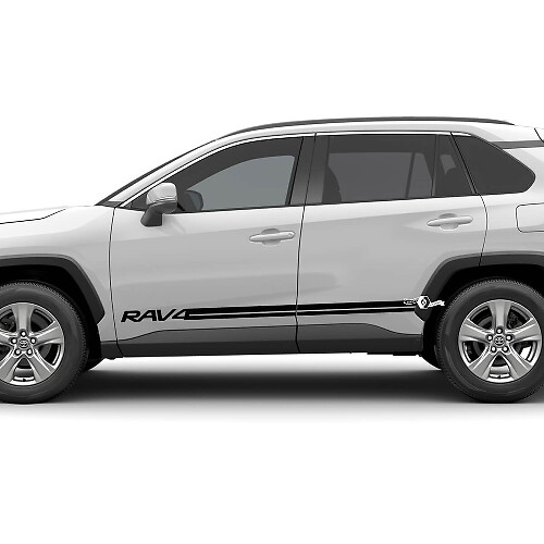 Kit d'autocollants graphiques pour panneau inférieur latéral, compatible avec les autocollants en vinyle Toyota RAV4
