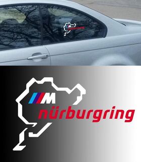 BMW Motorsport M Nurburgring Ring fenêtre corps course vinyle autocollant autocollant
