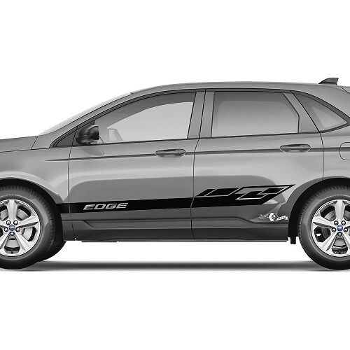2x Côté Ford Edge Portes Vinyl Racing Stripes corps décalcomanie vinyle graphique autocollant 4
