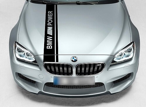 Autocollant Bande de Capot Double Rallye Style M Power pour BMW