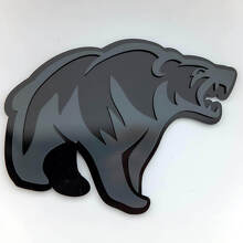 Badge d'aile 3D Ours Grizzly en colère_2