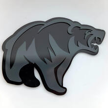 Angry Grizzly Bear Badge 3D personnalisé Badges de garde-boue Emblème
 2