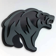 Badge d'aile 3D Ours Grizzly en colère_3