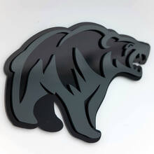 Angry Grizzly Bear Badge 3D personnalisé Badges de garde-boue Emblème
 3