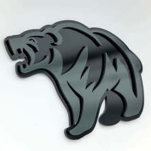 Badge d'aile 3D Ours Grizzly en colère_4