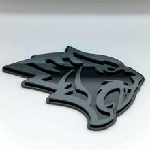 Badge 3D Helltiger Tiger, emblème de badges d'aile
 4