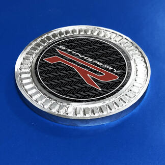 Badge 3D Stingray R Chevrolet Corvette, emblème en métal et aluminium
