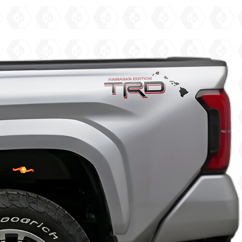 Set d'autocollants latéraux en vinyle édition hawaïenne TRD pour camions Toyota