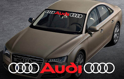 Bandeau Pare-brise Audi Autocollant Vinyle pour Voitures Audi