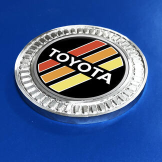 Badge 3D Toyota Vintage TRD Retro Heritage Racing Stripes Emblème en métal et aluminium 3
