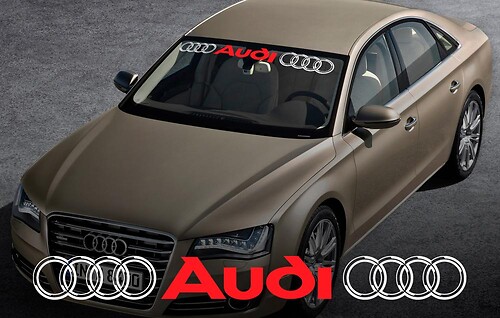 Décalcomanie de vitre avant pour pare-brise AUDI #3 pour A4 A5 A6 A8 S4 S5 S8 Q5 Q7 TT RS 4 RS8
