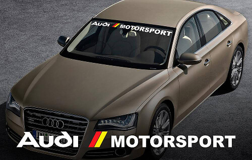 Autocollant de décalcomanie avant de fenêtre de pare-brise de sport automobile AUDI pour A4 A5 A6 A8 S4 S5 S8 Q5 Q7 TT RS 4 RS8