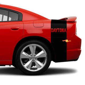Tailband Daytona Rear Stripes Vinyl Decals Graphics adaptés à 2014 Dodge Charger Daytona
