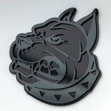 Badge 3D Pitbull, emblème de badges d'aile
 5