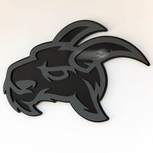 Angry Goat Badge 3D personnalisé Badges de garde-boue Emblème
 3