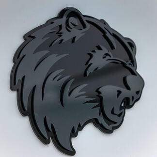 Ours en colère Grizzly personnalisé 3D Badge Fender Badges emblème
 1