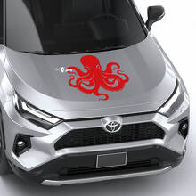 Squid Octopus Universal Hood Vinyl Decal Autocollant graphique
 2