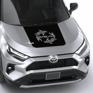 Koi fish RAV4 Hood Vinyl Decal Graphic Autocollant adapté à Toyota RAV4
